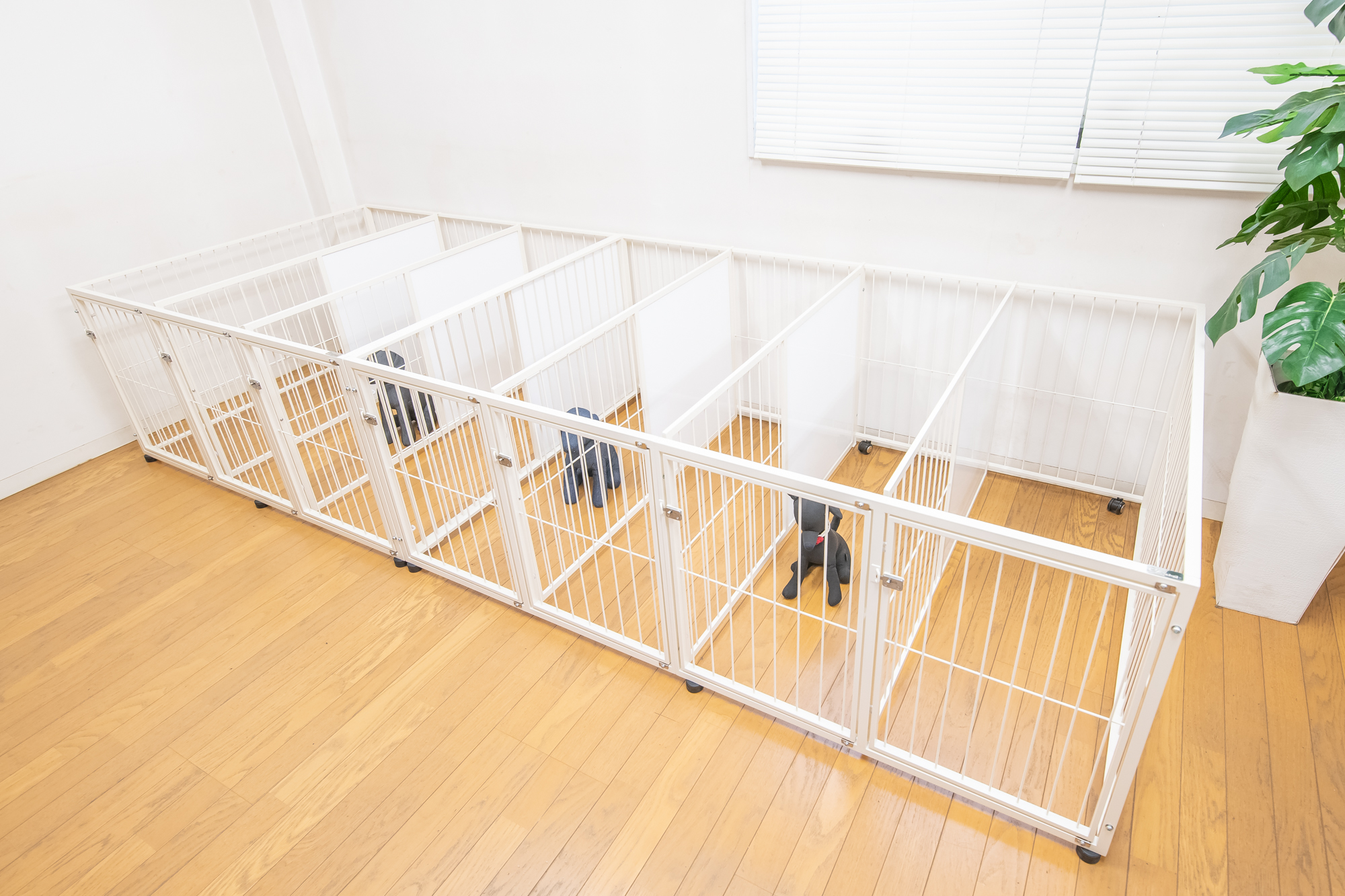 小型犬の多頭飼いサークル - おしゃれで丈夫な犬猫用ペットケージ