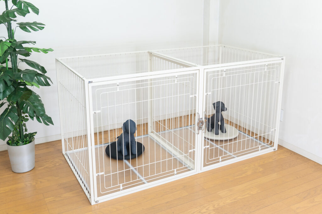大型犬の多頭飼い用ケージW180cm