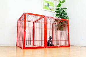 大型犬のおしゃれなケージ