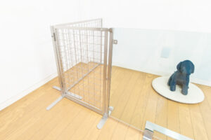 ドア付きステンレスゲート小型犬
