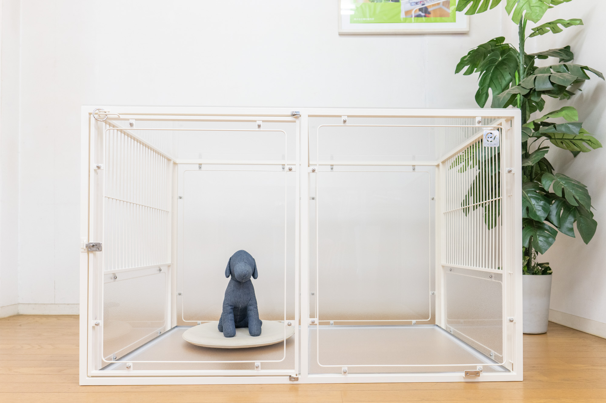 小型犬のクリアケージ白 - extail (エクステイル) おしゃれで丈夫な犬